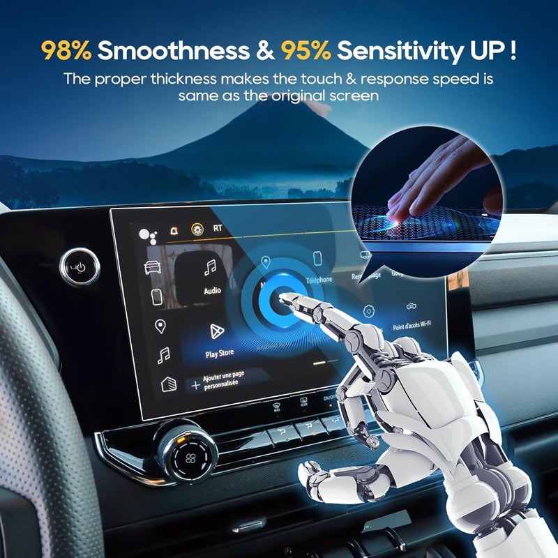 LFOTPP For 2025 Chevrolet Colorado Screen Protector - (2PCS)2023-2025 Colorado (WT/LT/Trail Boss) 11.3 Inch Navi Touchscreen [Nano Film] 2023-2025 Colorado Accessories Anti Scratch HD Touch Sensitive - Image 3